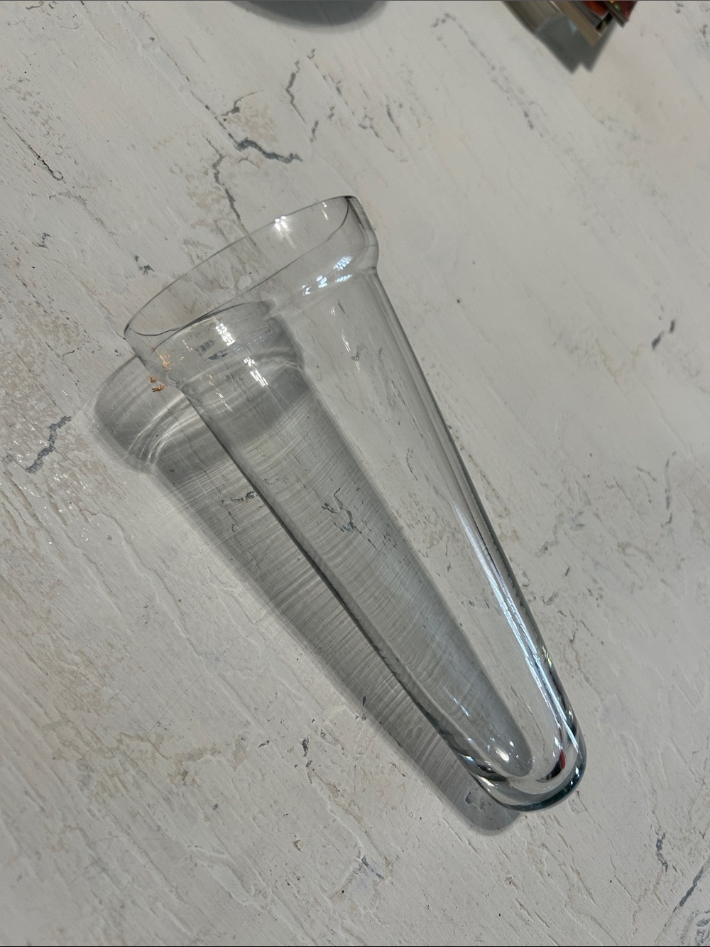 Clear Glass Vase - Sleek Tapered Design